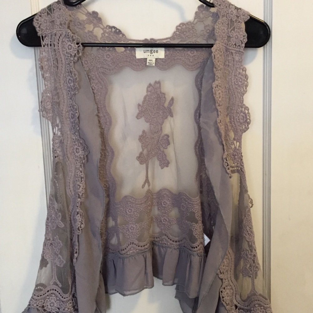 Umgee Boho Crochet Layering Vest